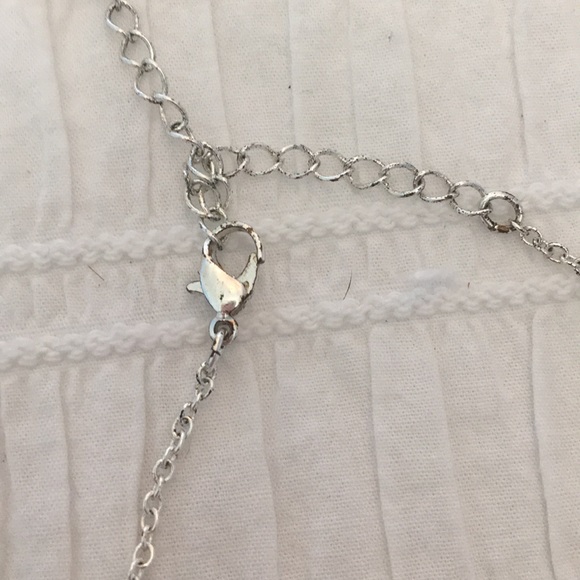 Turquoise Heart Necklace on a Silver Chain - Picture 4 of 4